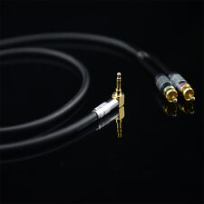 Cable de audio estéreo Prolink estándar 100 de 3,5 mm a 2 RCA dorado para MP3 CD DVD TV segunda mano  Embacar hacia Mexico