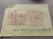 Signed hank marvin usato  Spedire a Italy