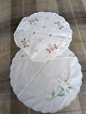 embroidered doilies for sale  LEEK