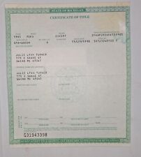 Collectible document 1985 for sale  Marquette