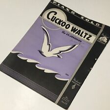 Usado, Partituras de vals de cuco piano solo 1940 edición moderna publicaciones vintage segunda mano  Embacar hacia Argentina