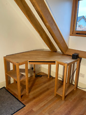 oak corner desk for sale  NEWPORT