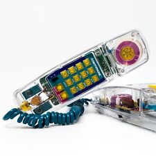 Teléfono Conair De Colección Transparente Teléfono Fijo Años 80 Colores No Probado segunda mano  Embacar hacia Argentina