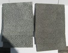 Parede de pedra cinza texturizada HO para trens cenário - oito folhas de plástico 6"x6", usado comprar usado  Enviando para Brazil