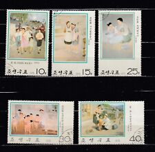 KOREA 1976 Nowoczesne obrazy koreańskie  SC#1424-1428   used na sprzedaż  PL