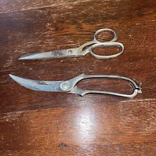 2 PIECE LOT Vintage HOFFRITZ Stainless Steel Scissors Made in Italy     b5 for sale  Douglasville