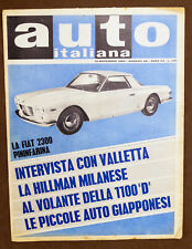 Usato, Rivista Automobilismo - Auto Italiana N° 46 - 1962 - Fiat 2300 Pininfarina usato  Vimodrone