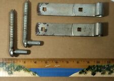 Vtg Heavy Duty Screw In Pintle Barn Door or Gate Hinges Galvanized for sale  Shipping to South Africa