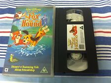 DISNEY THE FOX & THE HOUND VIDEO VHS PAL UK HOLOGRAM VGC PUPPY DOG GIFT LIKE NEW usato  Spedire a Italy