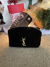 Bolsa de maquiagem YSL Yves Saint Laurent Beaute veludo preto bolsa cosmética comprar usado  Enviando para Brazil
