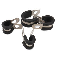 42Pcs Car Cable Clamps Assortment Rubber Cushion Insulated Clamp Stainless Steel comprar usado  Enviando para Brazil