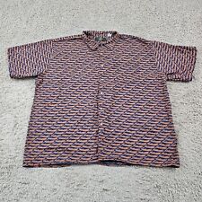 Usado, Camisa masculina vintage Orvis 2XL azul marrom manga curta canoa algodão feita nos EUA comprar usado  Enviando para Brazil