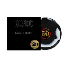 AC/DC Back in Black 50th Anniv.  Black White Vinyl 12" LP Sealed & New comprar usado  Enviando para Brazil