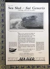 1929 sea sled for sale  Branch