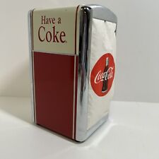 Retro Coca Cola Coke Napkin Holder Dispenser Red Chrome 50's Diner Style 1992 for sale  Shipping to South Africa