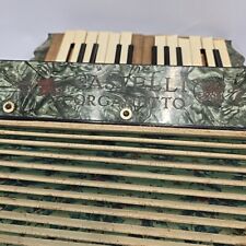 Acordeón Vintage Castelli Organetto Verde Holly Bellow Alemania Utilería Jugable segunda mano  Embacar hacia Argentina
