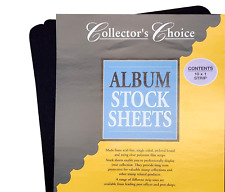 Folha de estoque Black Collector's Choice Album tamanho A4 - SEM SELOS - amostra mostrada comprar usado  Enviando para Brazil