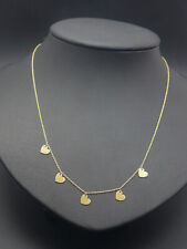 Halskette 375 GOLD 9 Karat Goldkette Gelbgold Collier herz heart oro G2750/22, gebraucht gebraucht kaufen  Weststadt
