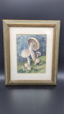 Vintage mushroom watercolor for sale  Morris Plains