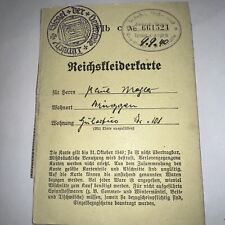Reichskleiderkarte brüggen zw gebraucht kaufen  München