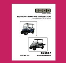 Manual de oficina de reparo de serviço compatível com 2012 e carrinho de golfe EZ-GO GAS 5617 mais novo comprar usado  Enviando para Brazil