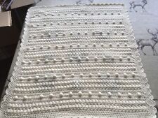 Cream bobble crocheted for sale  NORWICH