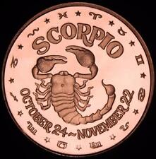 Usado, 1 oz redondo de cobre - Escorpio segunda mano  Embacar hacia Mexico