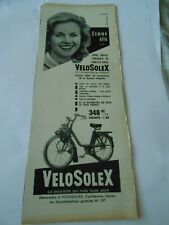 Publicite 1961 velosolex d'occasion  La Verpillière