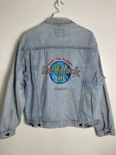 Jaqueta jeans vintage anos 90 Hard Rock Cafe Paris Save The Planet tamanho médio comprar usado  Enviando para Brazil