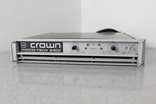 Amplificador de potencia profesional Crown Macro-Tech 2400 tarjeta de entrada XLR incluida segunda mano  Embacar hacia Mexico