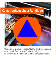 Katastrophenschutz Rundlogo Aufkleber, reflektierende/normale Farben, usado comprar usado  Enviando para Brazil