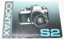 Contax original instruction for sale  North Hills