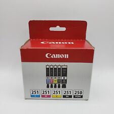 Canon PGI-250/CLI-251 Black, Cyan, Magenta, Yellow Original 5-Pack Ink Cartridge for sale  Shipping to South Africa