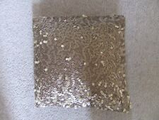 Gold sequinned cushion for sale  GREENOCK