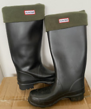 Hunter Argyll Full Knee Wellington Boots with Hunter Welly Socks Size UK 5 [NR] for sale  Shipping to South Africa