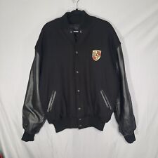 porsche varsity jacket leather for sale  Bridgewater