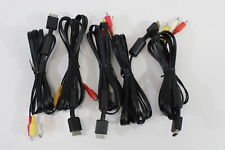 Lot of 5 Official SONY PlayStation PS 1 2 3 OEM AV Cable PS1 PS2 PS3 Audio Video for sale  Shipping to South Africa