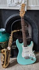 Squier by Fender Bullet Strat Electric Guitar Surf Green Used for sale  Shipping to South Africa