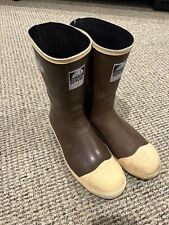 Servus Industrial Neoprene Steel Toe Rubber Boots Brown 12"- Mens Size 12 sole C, used for sale  Shipping to South Africa