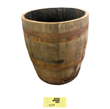 Used, Large Half Oak Wooden Barrel Planter Flower Tree Pots Garden- CHOOSE YOUR SIZES for sale  Shipping to South Africa