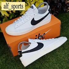 ❤ BNWB & Genuine Nike ® Blazer Low Leather Trainers White & Black in UK Size 8 for sale  Shipping to South Africa