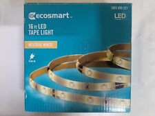 Usado, Luz de fita LED plug-in Ecosmart 16 pés branco neutro comprar usado  Enviando para Brazil