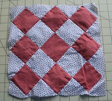 2923a 1  antique 1870-80's Philadelphia Pavement quilt block, shirting & gingham, used for sale  Shipping to South Africa