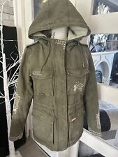 Superdry khaki parka for sale  WELLINGBOROUGH