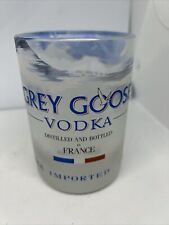 Vodka de vidrio de ganso gris corte de botella de 1 litro 3,75"" de alto 12 oz segunda mano  Embacar hacia Argentina