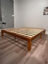 solid wood queen platform bed for sale  Revere