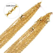 20pcs Wholesale Stainless Steel Gold Tone Necklace for DIY Jewelry Chains  for sale  Shipping to South Africa
