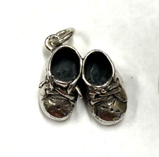 James Avery Retired Sterling Silver Baby Shoes Charm 5.2  grams for sale  New Braunfels