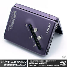 ¡¡Restaurado profesionalmente!! Reproductor de cinta de casete portátil Walkman Sony WM-EX677, usado segunda mano  Embacar hacia Argentina