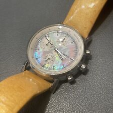 Usado, Relógio de pulso DKNY MOP mostrador cronógrafo pulseira de couro comprar usado  Enviando para Brazil